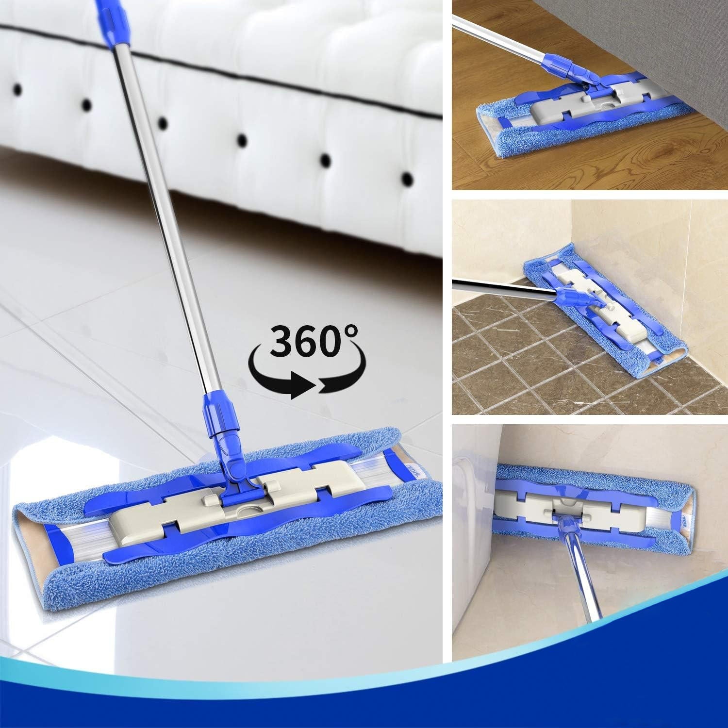 Versatile Floor Scrubber with Adjustable Handle
