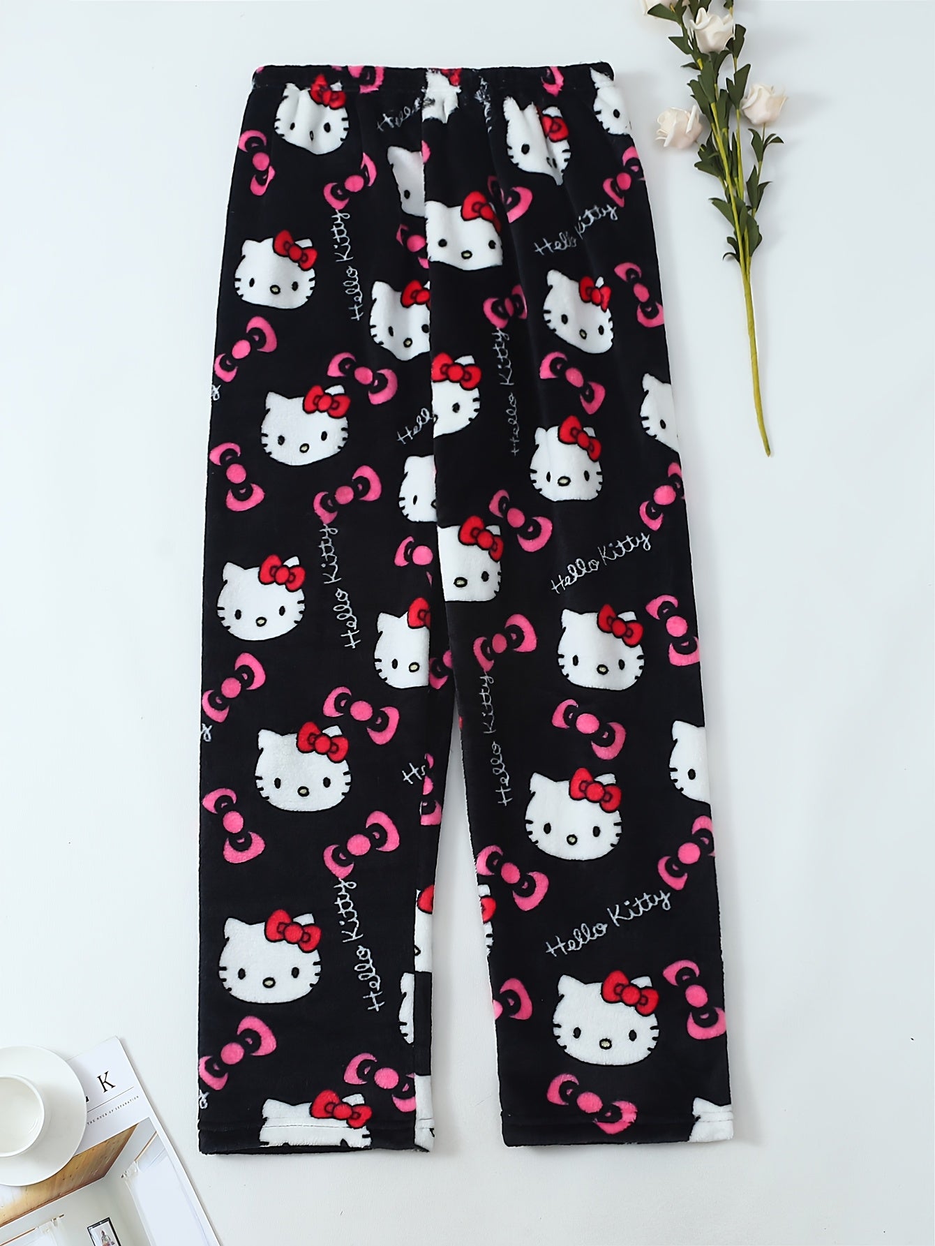 Flannel Sleep Pants | Cartoon Print | Warm and Cozy Comfort | Polyester