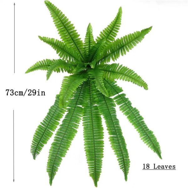 Lifelike Boston Fern Plant – UV-Resistant Artificial Decoration