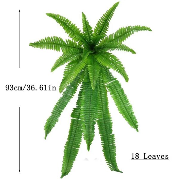 Lifelike Boston Fern Plant – UV-Resistant Artificial Decoration