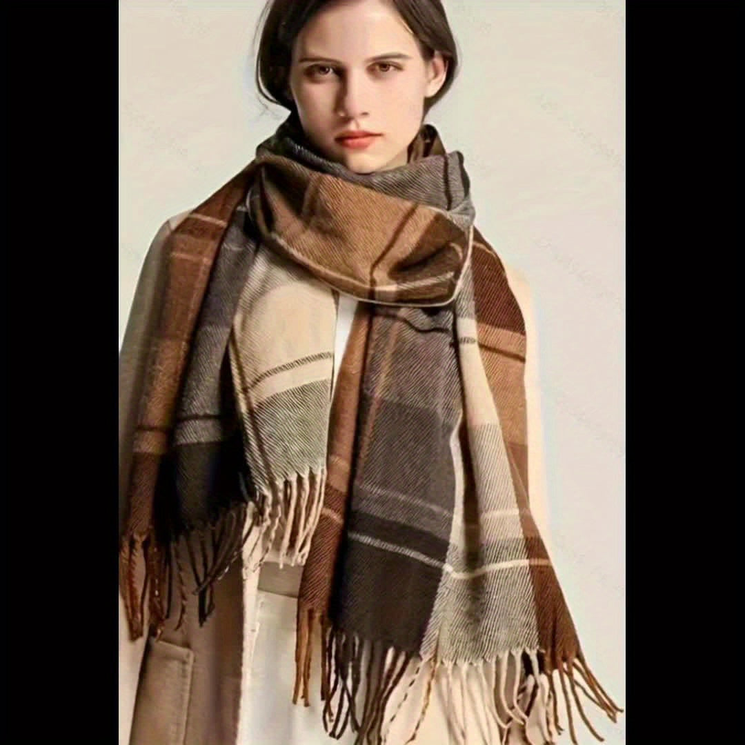 Striped Scarf | Lightweight | Soft Warm Comfort | Polyester