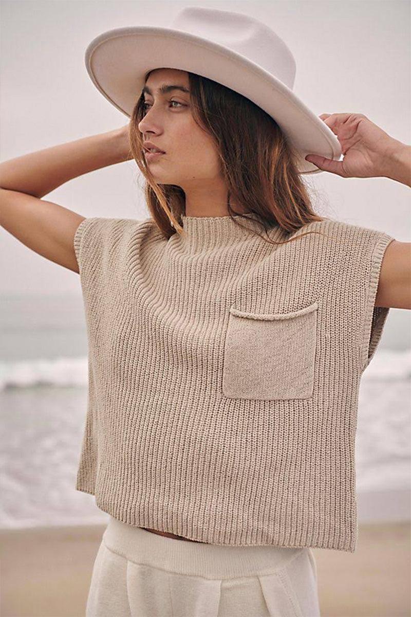 Women’s Two-Piece Knit Lounge Set | Short-Sleeve Top & High-Waisted Pants | Polyester & Elastane | Comfortable Fit