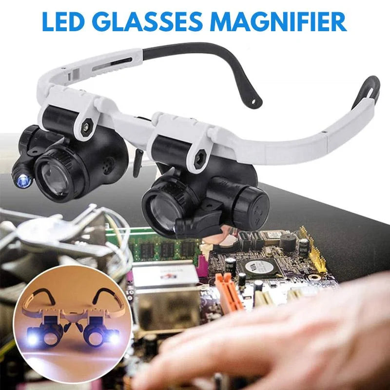 Magnifying Glasses with LED Light - 8x, 15x, 23x Zoom