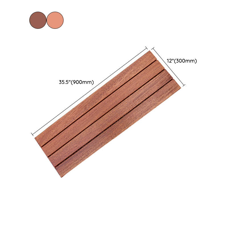 Waterproof Interlocking Wood Decking Tiles for Patio Flooring