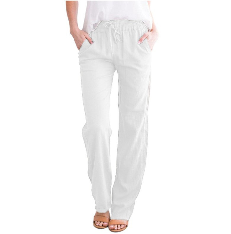 Women’s Casual Pants | Lightweight & Breathable Fabric | Elastic Waistband & Drawstring | Sustainable Design