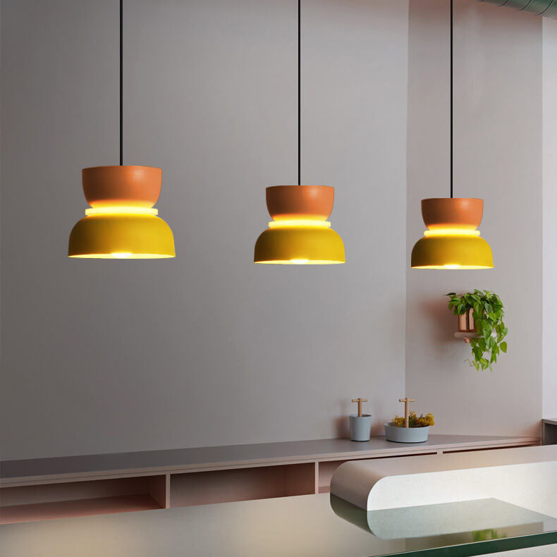 LED Pendant Lamp | Colorful Nordic Macaron Design | Metal Shade | Energy Saving