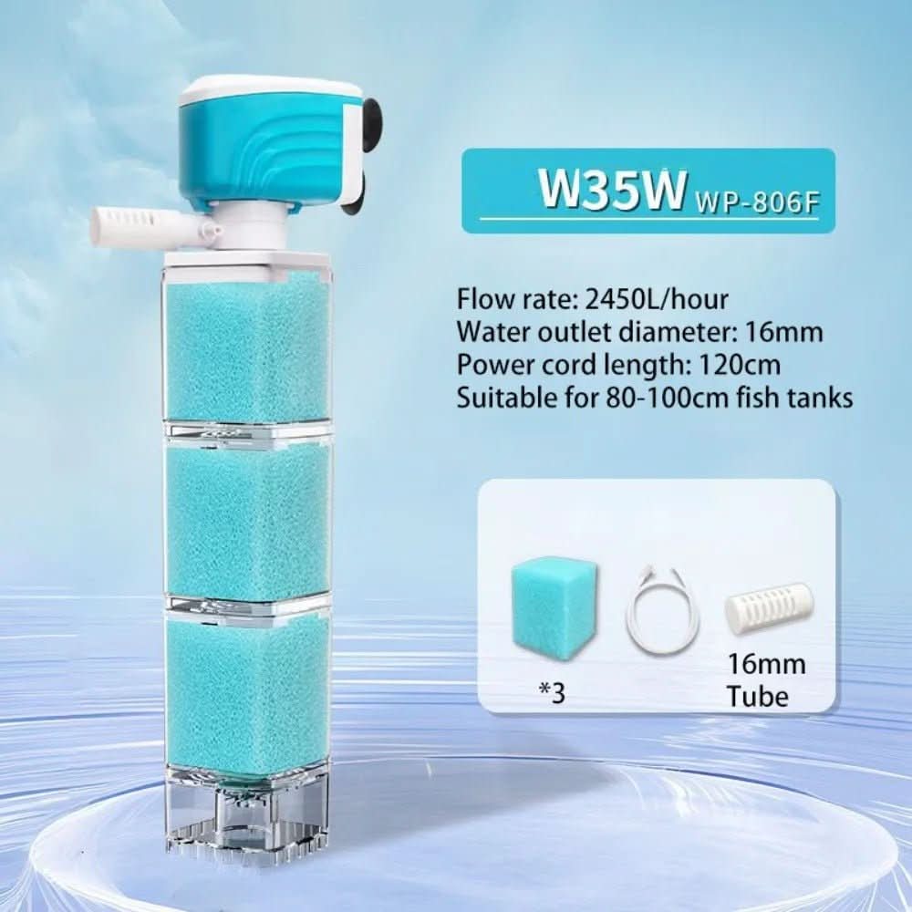 AquaClarity Elite 5-in-1 Filter System for Pristine Aquariums