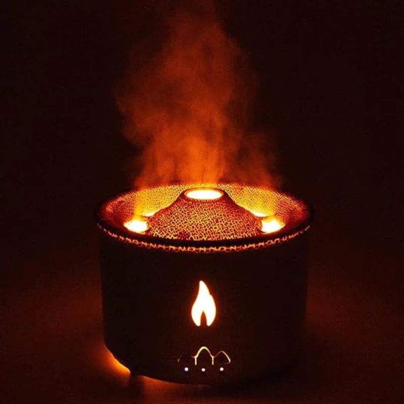 Volcano Humidifier | Soothing Mist | Relaxing Ambient Light | Dishwasher Safe