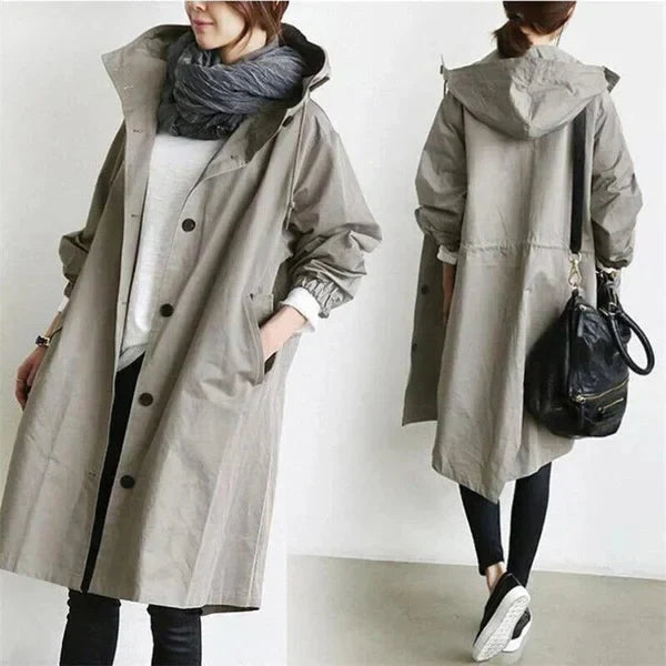 Women’s Raincoat | Belted Trench Style | Mid-Length & Adjustable Fit | Weather Protection and Versatile Wear