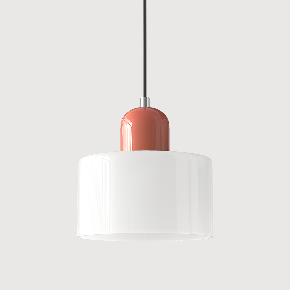 Pendant Light | Bauhaus-Inspired Glass Shade | Adjustable Hanging Length | Easy Assembly