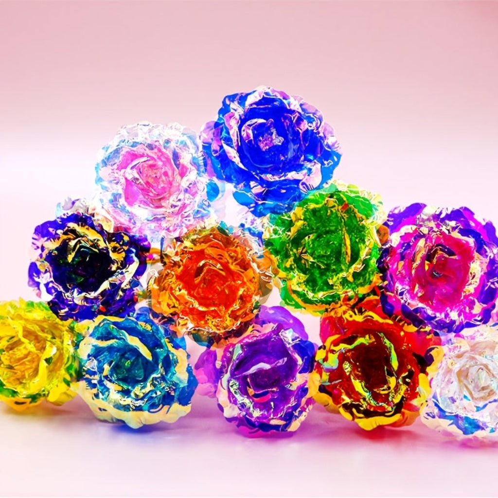 Vibrant Faux Rose Arrangement for Mother’s Day and Home Decor