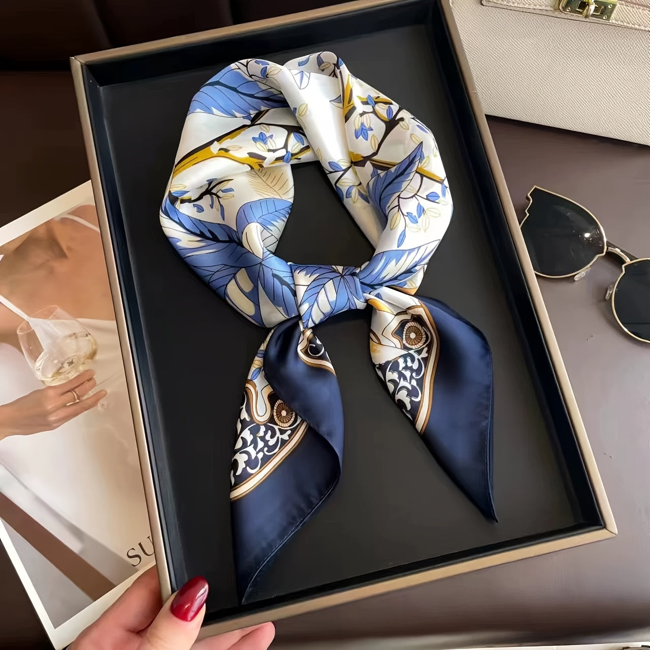 Square Scarf | Lightweight | Breathable Comfort | Polyester