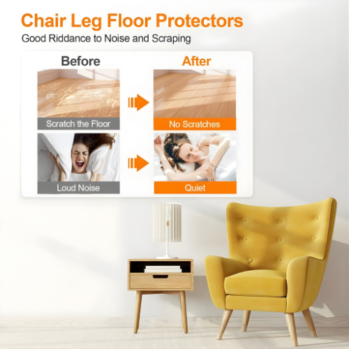 Invisible Floor Protectors for Furniture Legs – 16 Pack