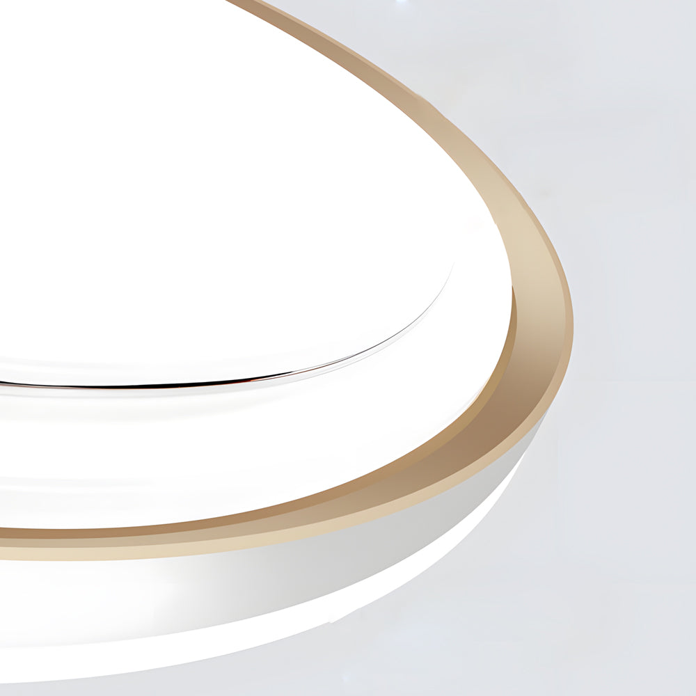 1-Light Geometric Rectangular LED Flush Mount Ceiling Light by Taavita