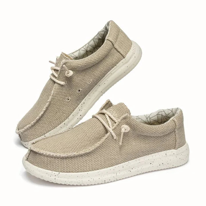 Men’s Slip-On Shoes | Breathable Knit Mesh Upper & Lace Closure | Durable Materials | Comfortable Fit for All-Day Wear