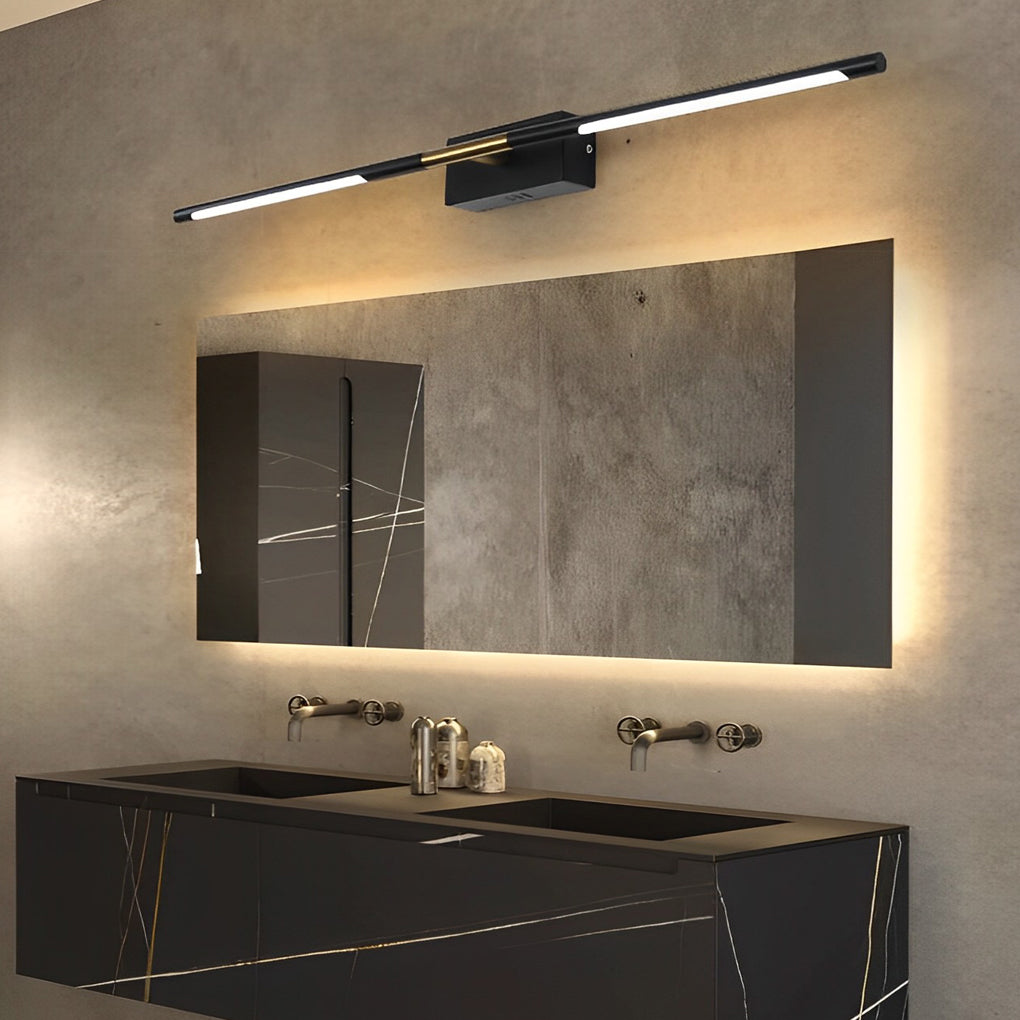 23.6''/39.4'' Linear LED Bath Light Bar - Wall Mounted Vanity Light with Taavita Finish and Acrylic Shade