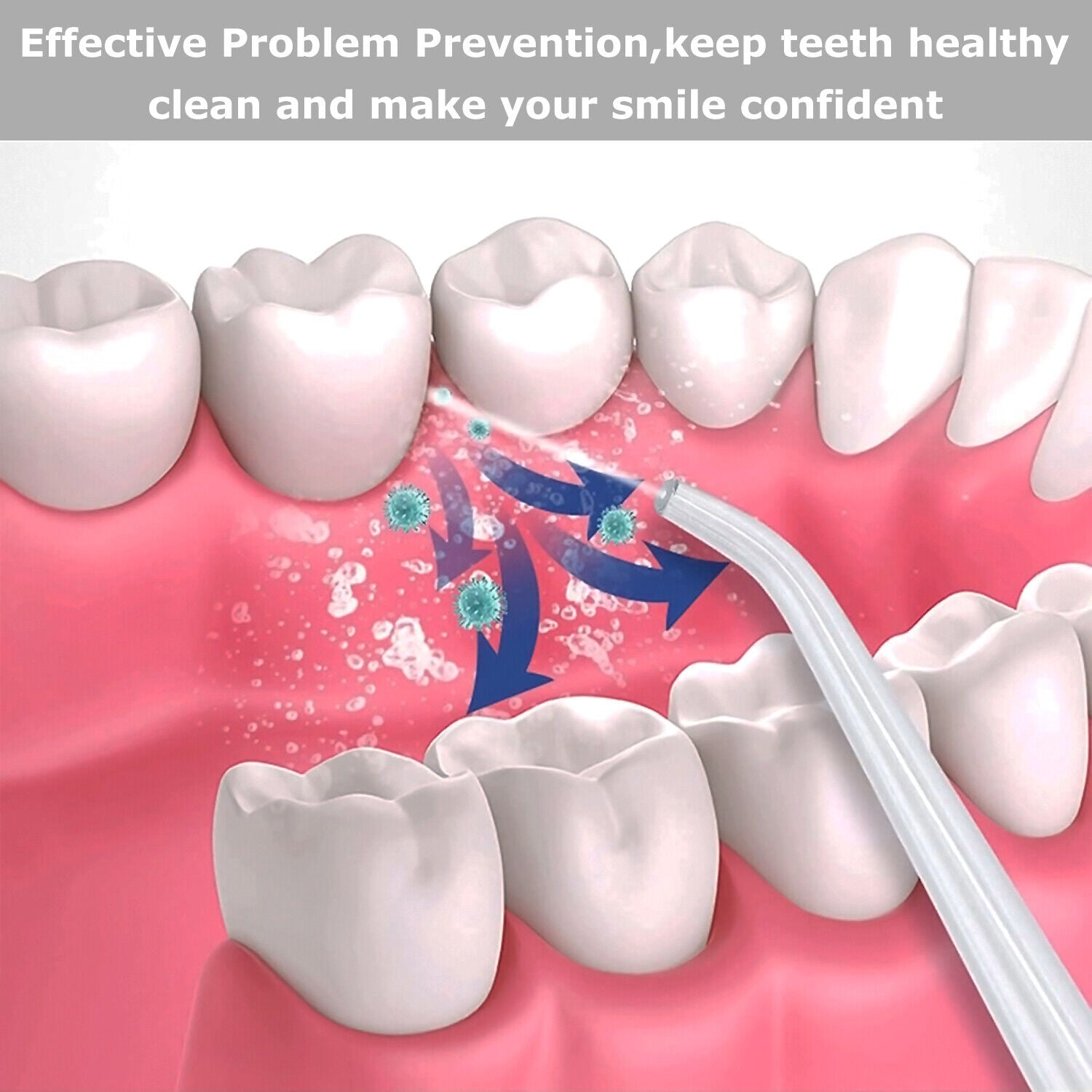 Compact Water Flosser for Oral Hygiene on the Go