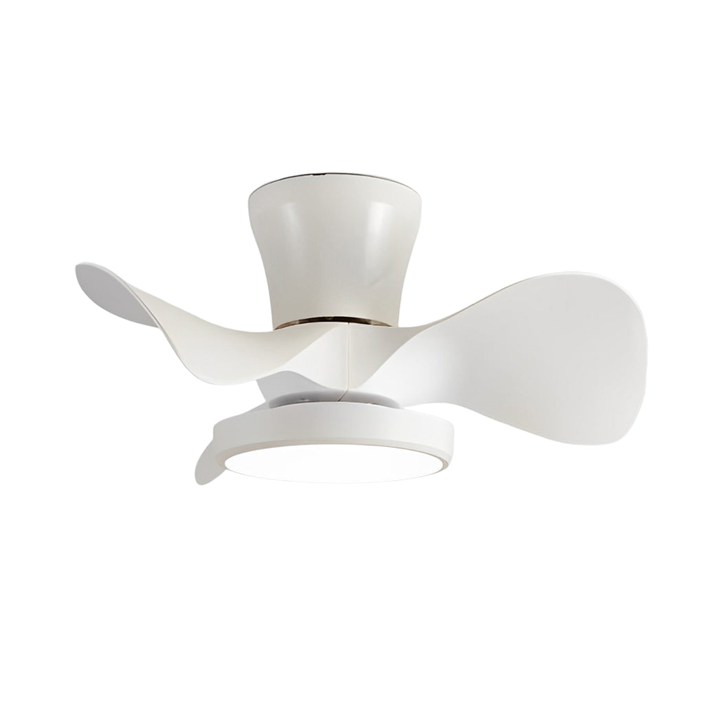 3 Blades Silent LED Dimmable Ceiling Fan Light with Remote Inverter Nordic Taavita