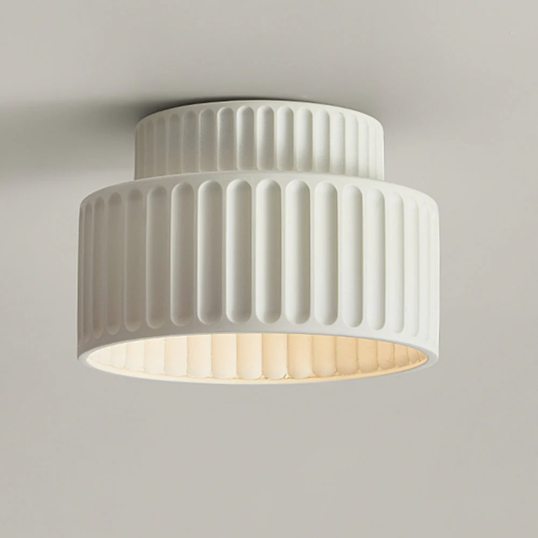 Charming Vintage-Inspired Semi-Flush Ceiling Light for Low Spaces
