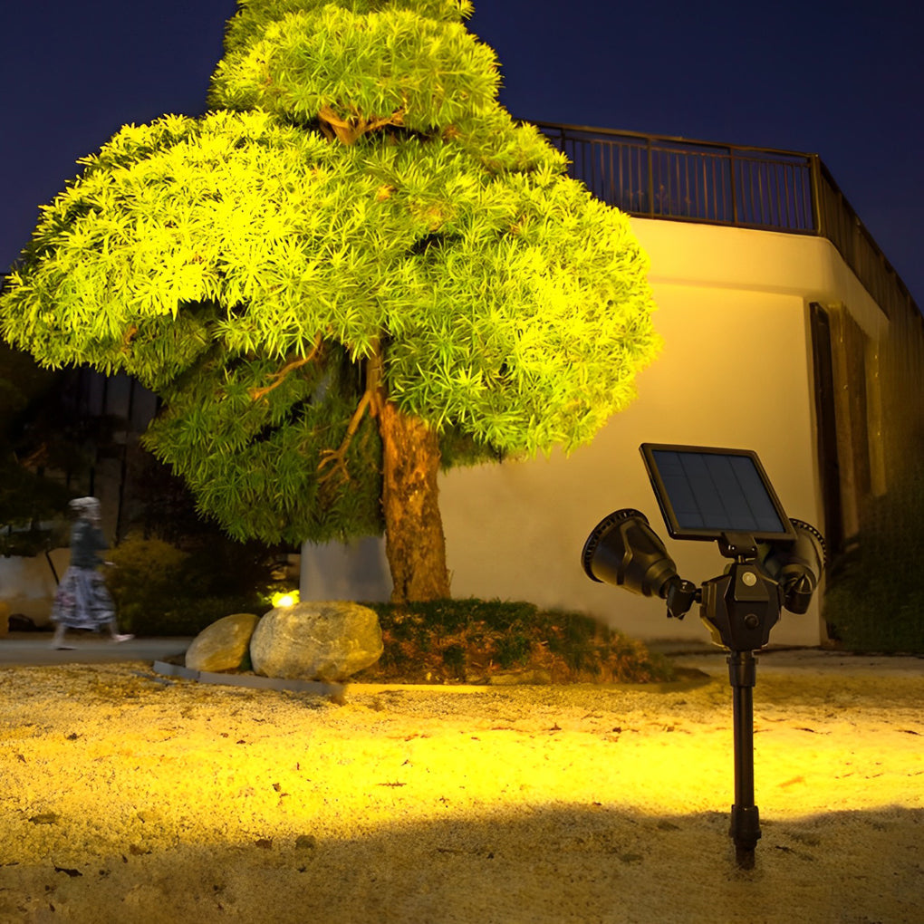2 Lights Waterproof LED Intelligent Motion Sensor Solar Lawn Lights - Dazuma