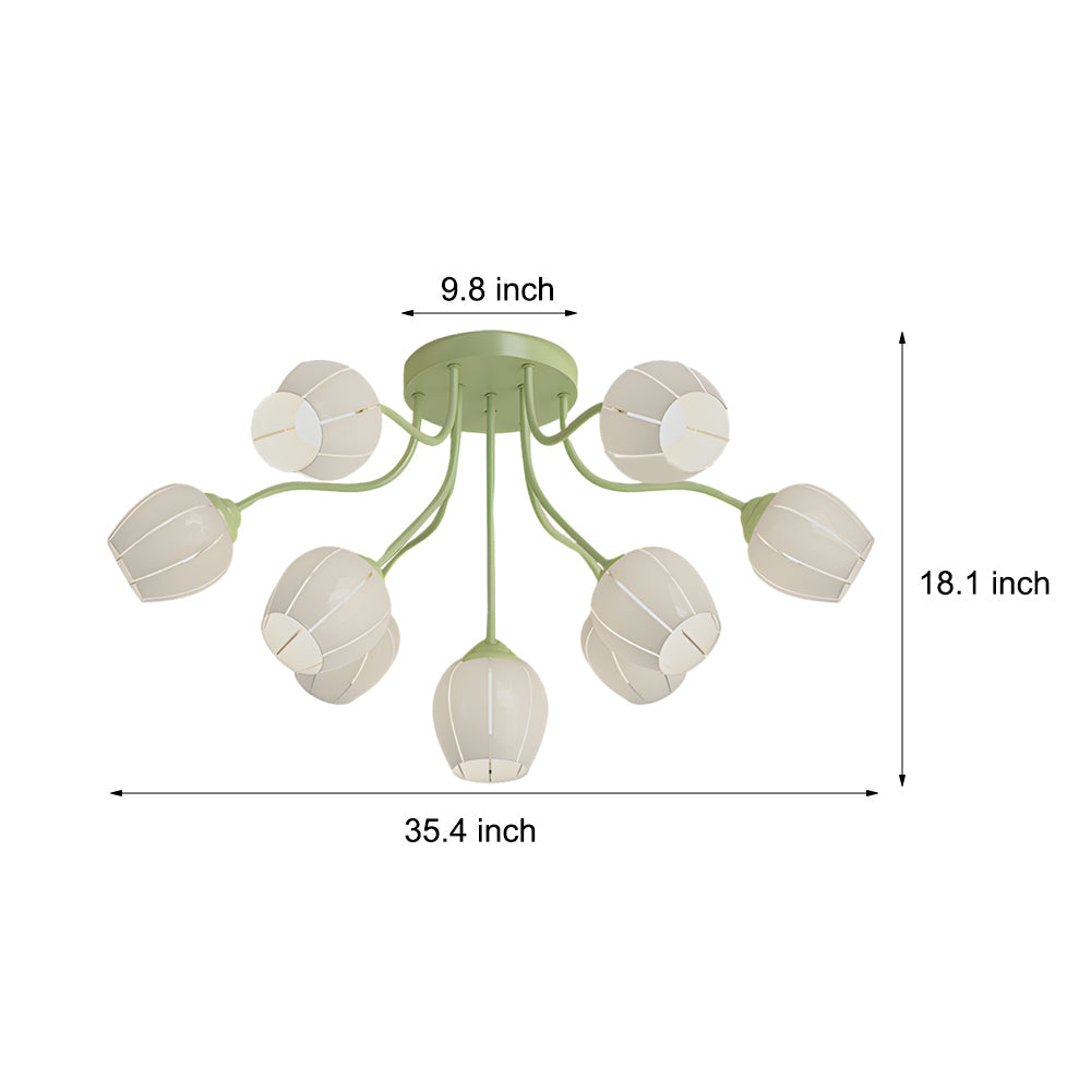 10 Heads Creative Three-Step Dimming Taavita Style Flower Ceiling Lights
