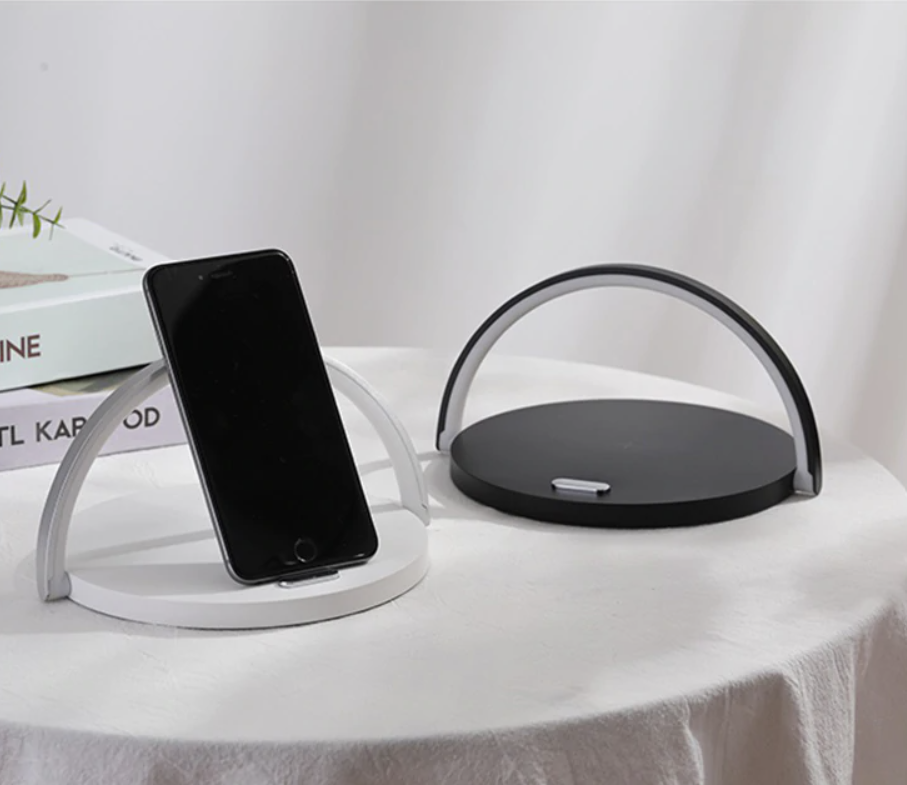 Wireless Charging Bedside Lamp with LED Light