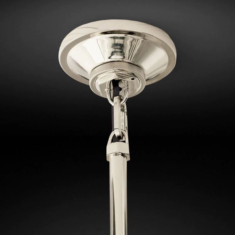 Sora Cloche Pendant — Glass and Copper Kitchen Island Light Fixture