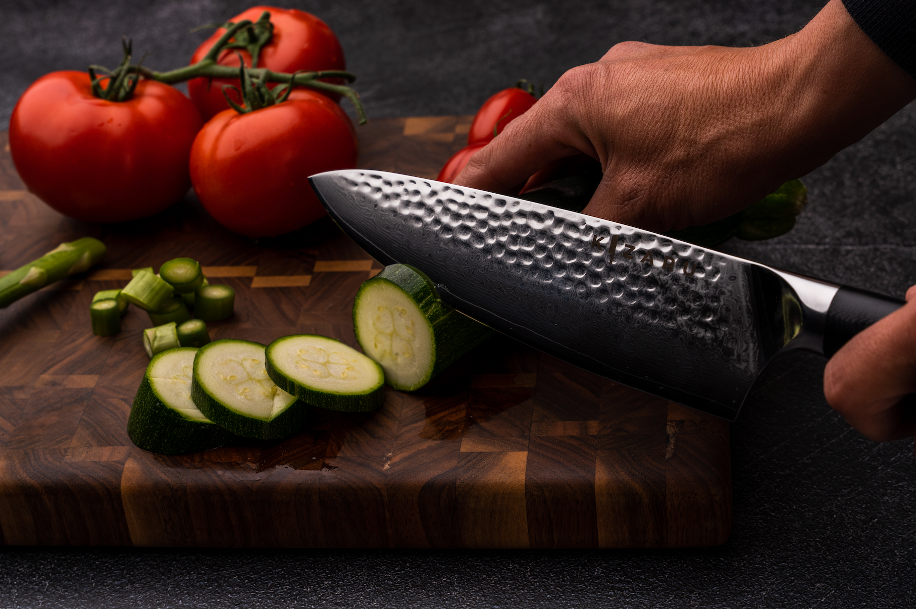 Ryzensta — Damascus Steel Kitchen Knife Set with Precision Blades