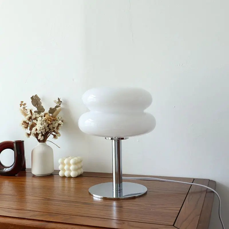 Table Lamp | Italian Bauhaus Modern Design | Wireless & Dimmable LED | Compact 11.6 in Height
