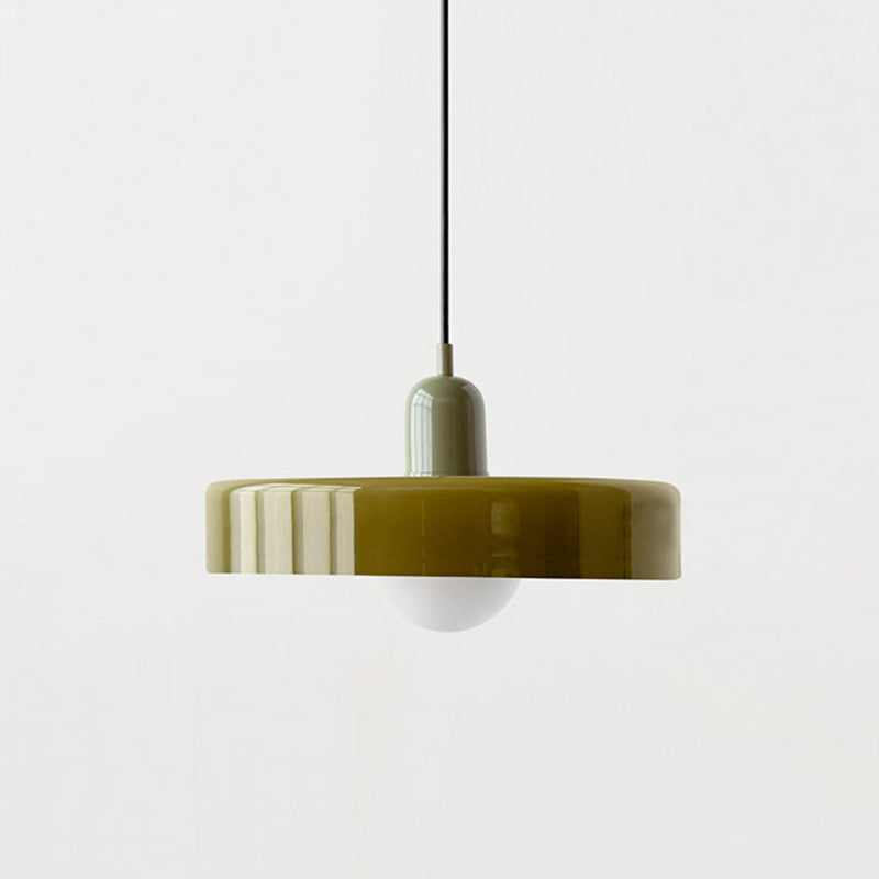 Pendant Lamp | Bauhaus Stained Glass Design | Glass Material | Adjustable Suspension
