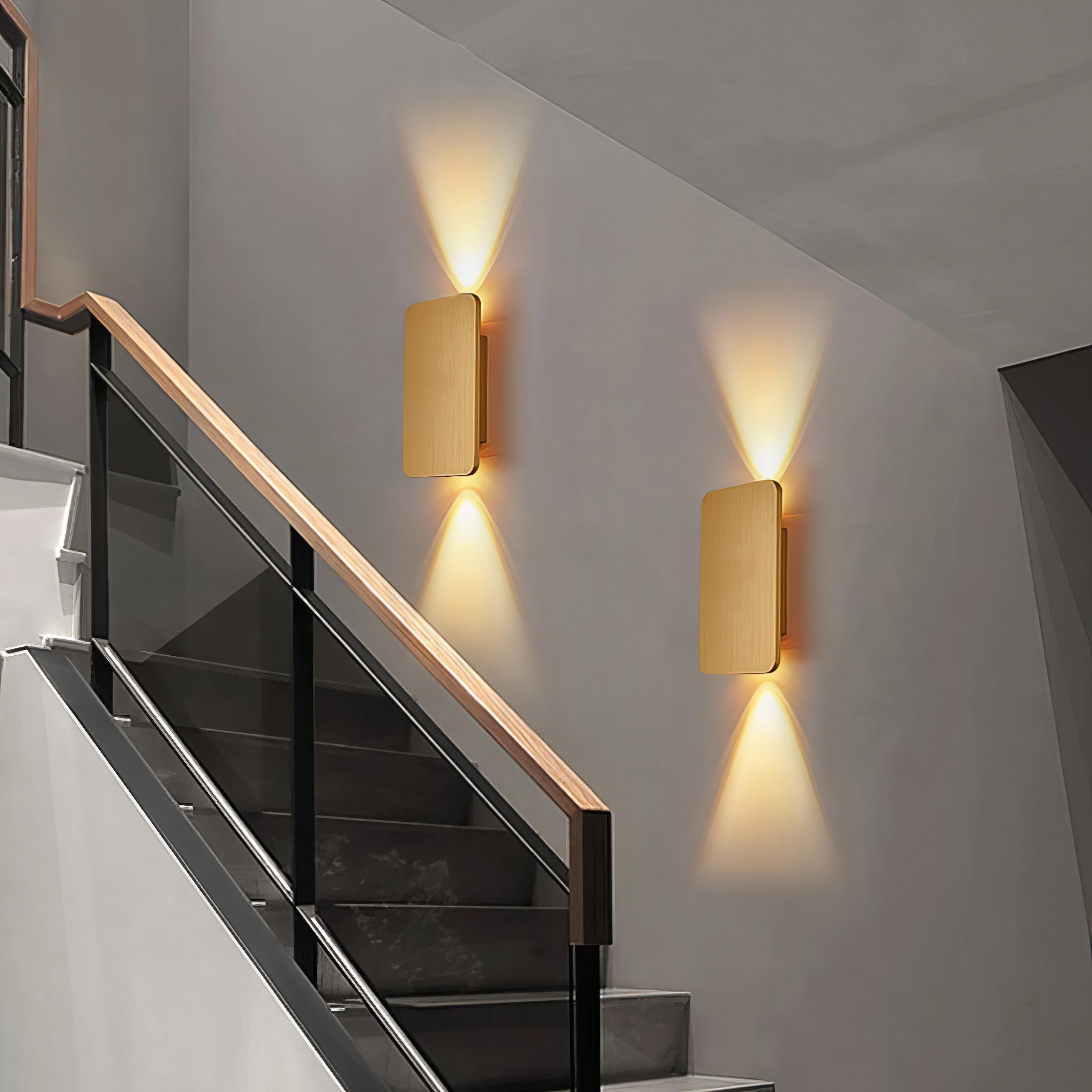 LED Wall Lamp | Dual Uplight and Downlight | High-Quality Wood | Energy-Efficient LED Lighting