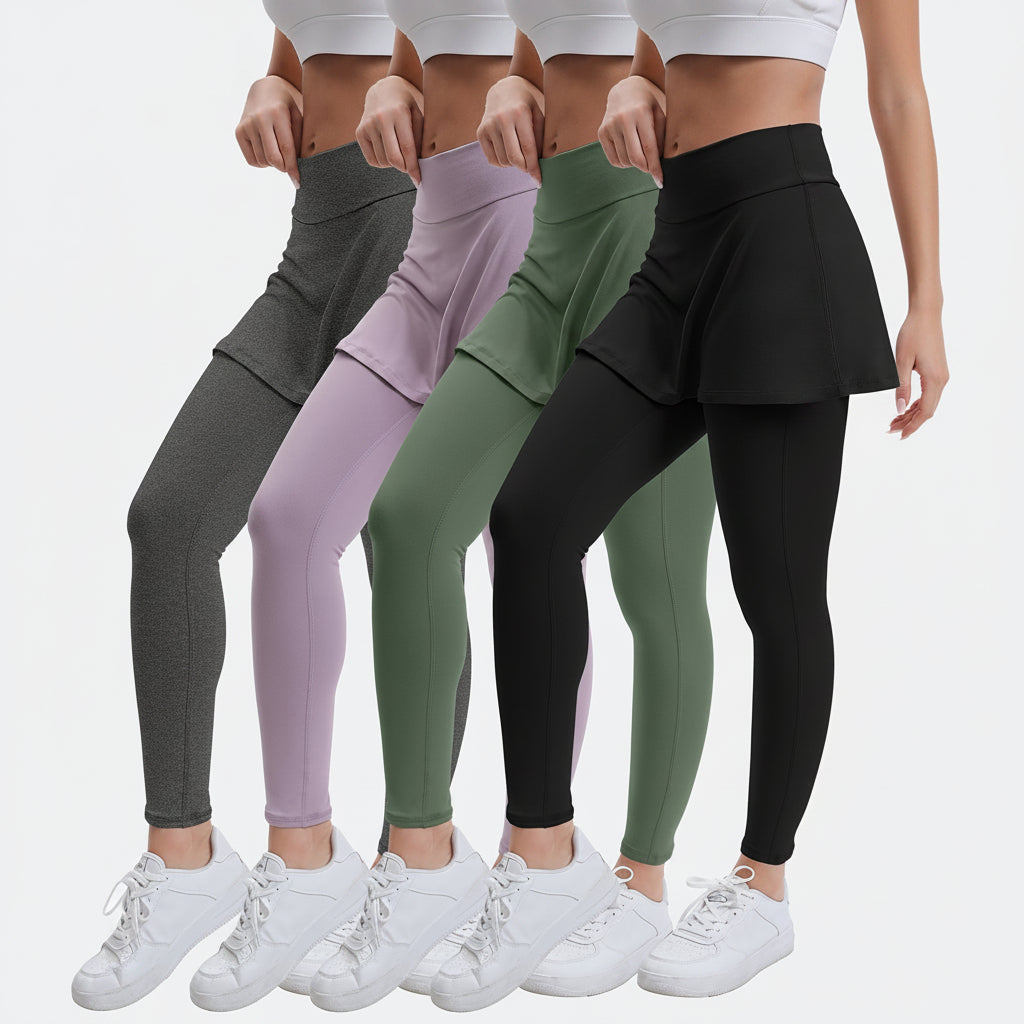 Comfort Fit High-Rise Leggings with Flared Design for Daily Use