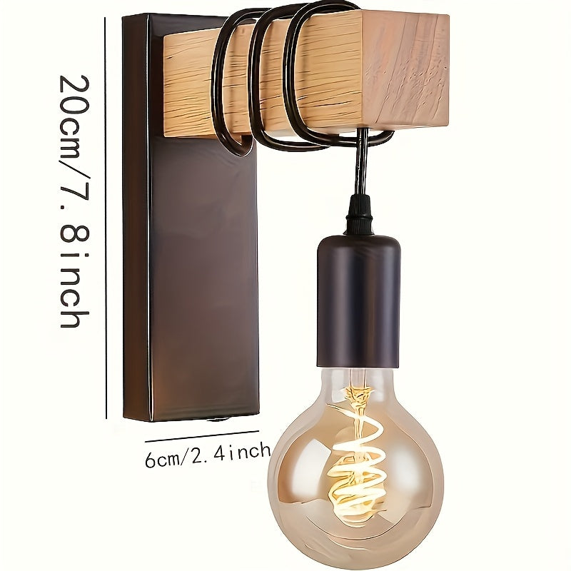 Sleek Urban Wall Light Fixture with E27 Bulb Socket