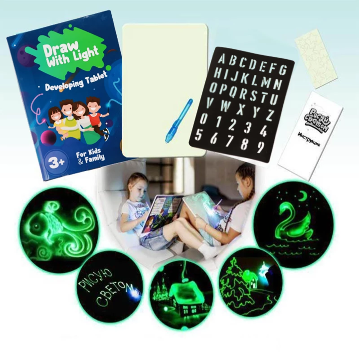 LED Light Drawing Tablet for Children