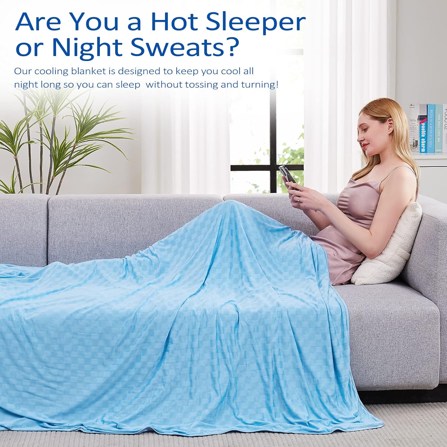 Cooling Blanket for Warm Sleepers with Arc-Chill Technology – Soft, Breathable Comfort Year-Round