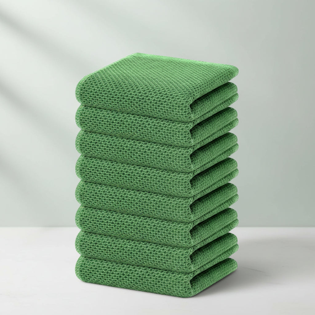 Premium Cotton Kitchen Cloths Set – Highly Absorbent Waffle Texture
