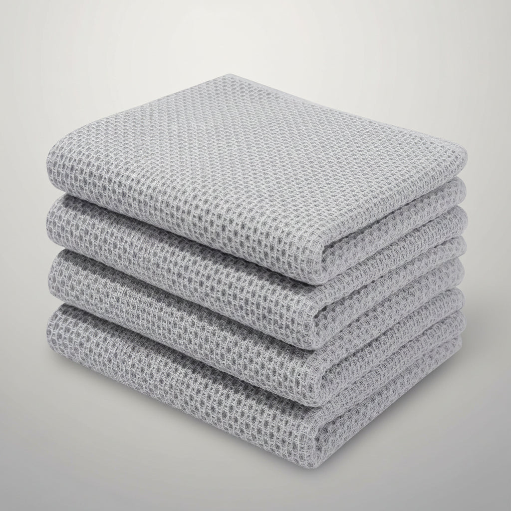 Premium Cotton Kitchen Cloths Set – Highly Absorbent Waffle Texture