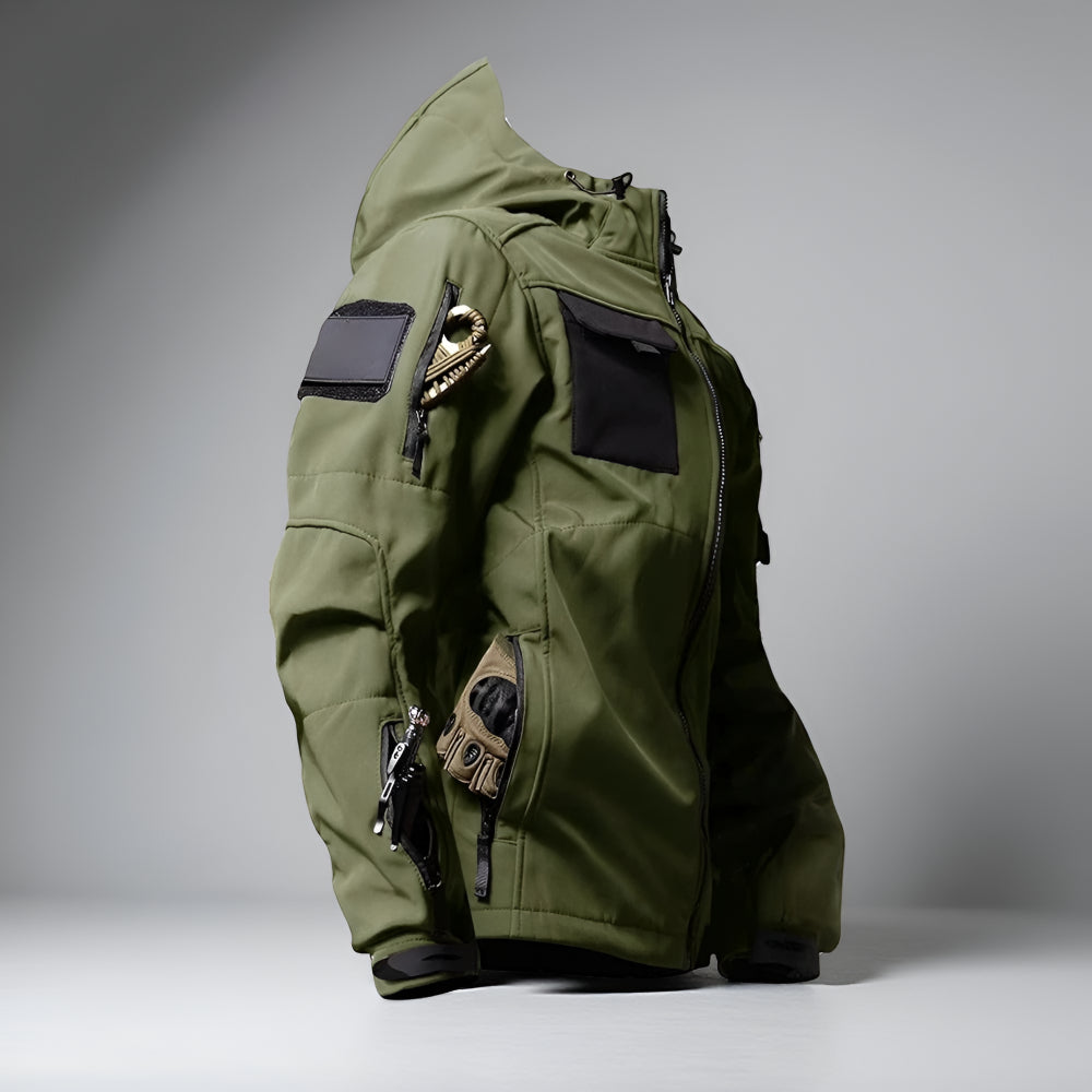 Men's Adventure-Ready Jacket and Cargo Pants Ensemble