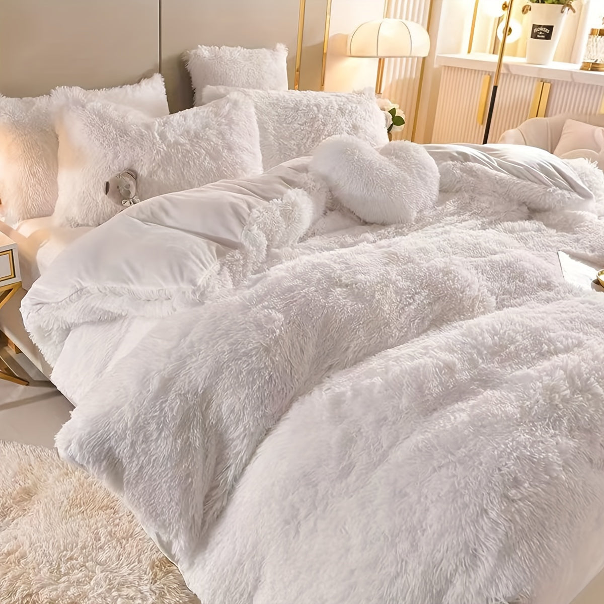 Quilt Cover Set | Plush Fabric | Ultra-Soft Cozy Comfort | Polyester