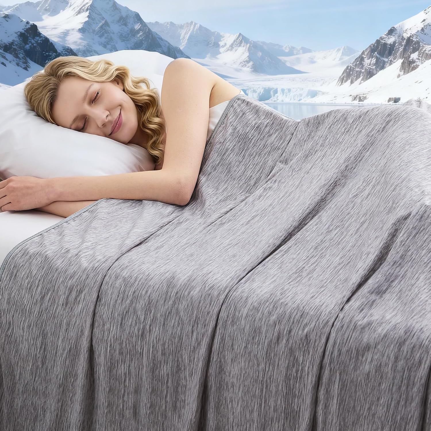 Lightweight Cooling Blanket – Breathable Soft Fabric for Warm Sleepers