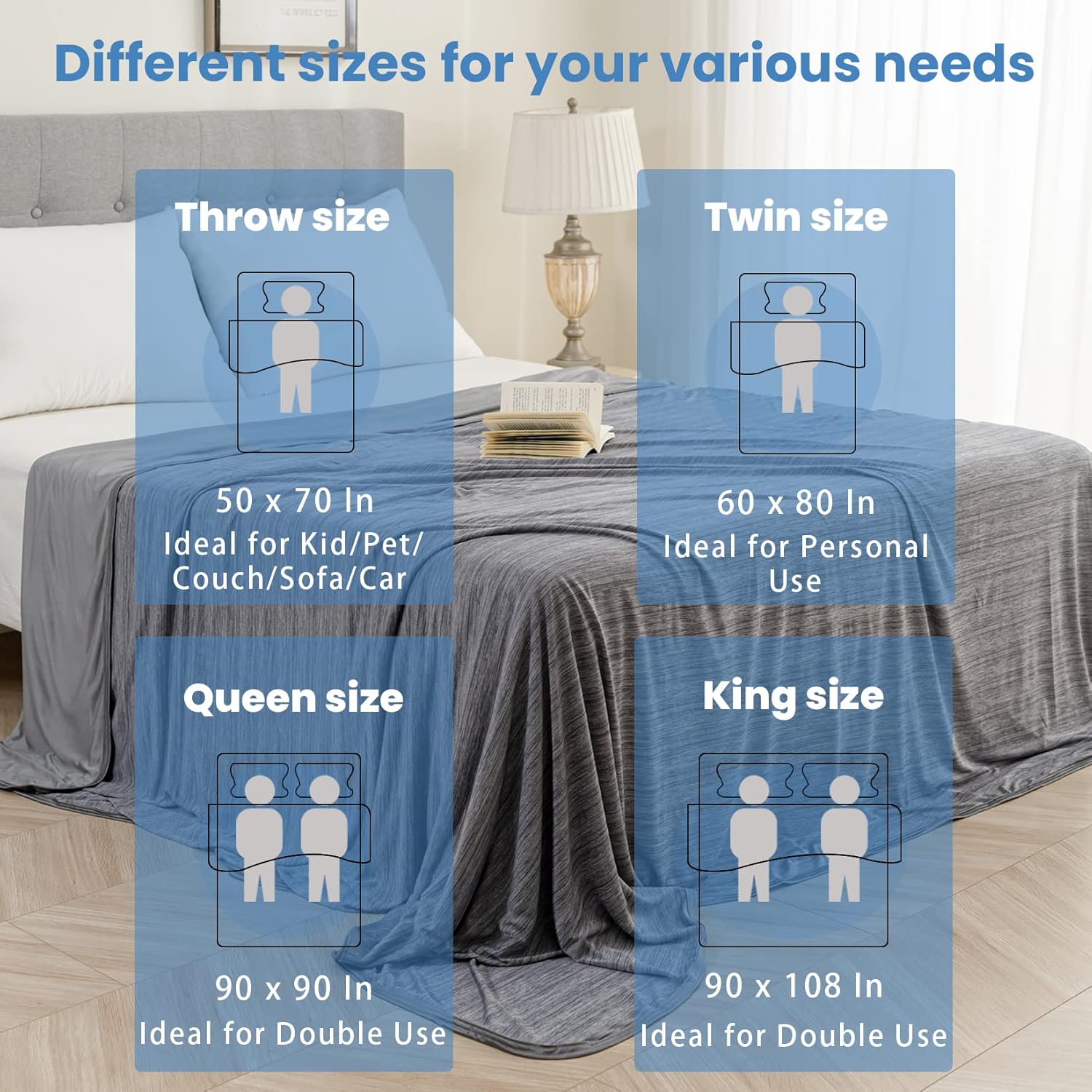 Lightweight Summer Cooling Blanket - Soft Comfort for Hot Sleepers