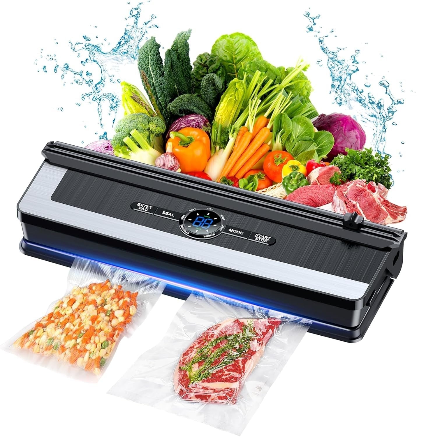 Food Vacuum Sealer with Integrated Cutter – Reduce Food Waste