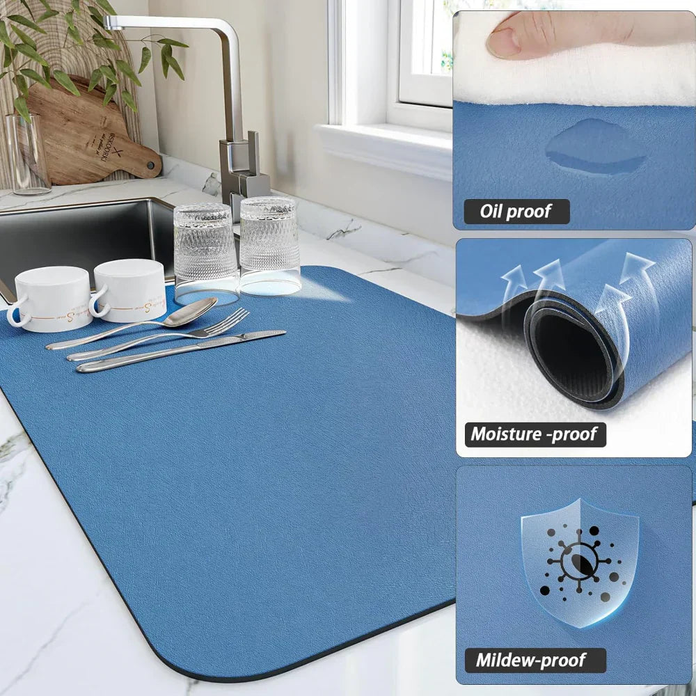 Effortless Kitchen Drying Mat with Ultra-Absorbent Surface
