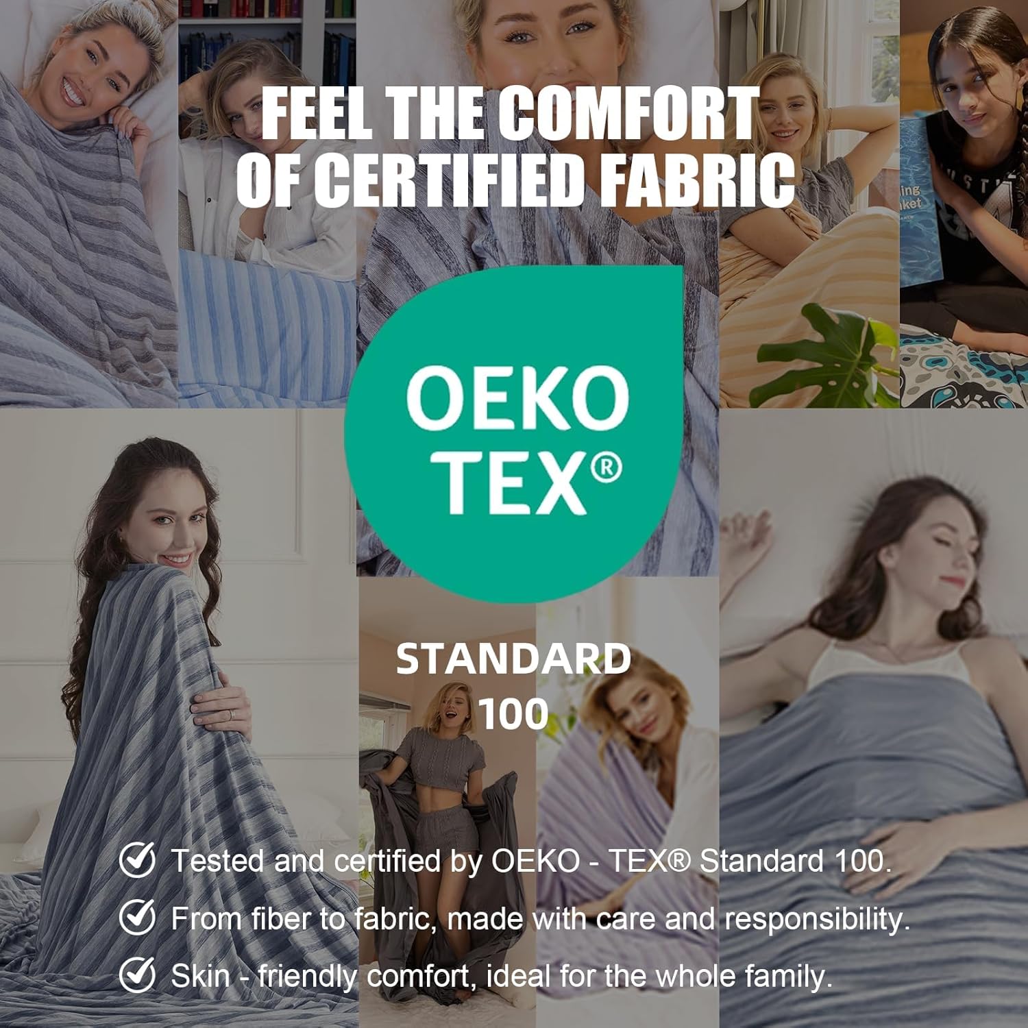 Lightweight Double-Sided Cooling Throw Blanket for Warm Sleepers