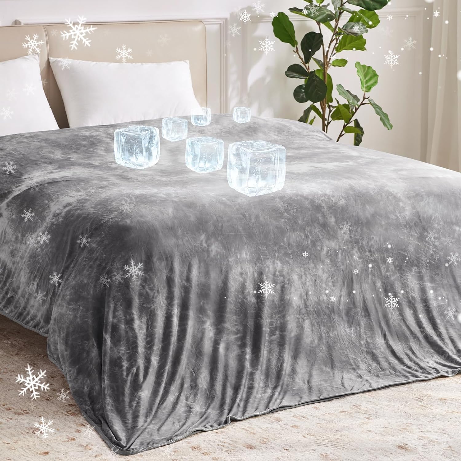 Cooling Throw Blanket for Hot Sleepers – Lightweight Summer Comfort
