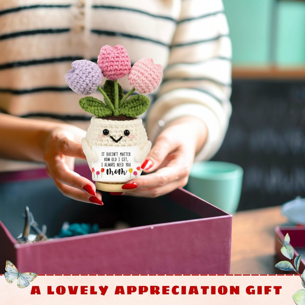 Charming Handmade Floral Desk Accent for Mother's Day