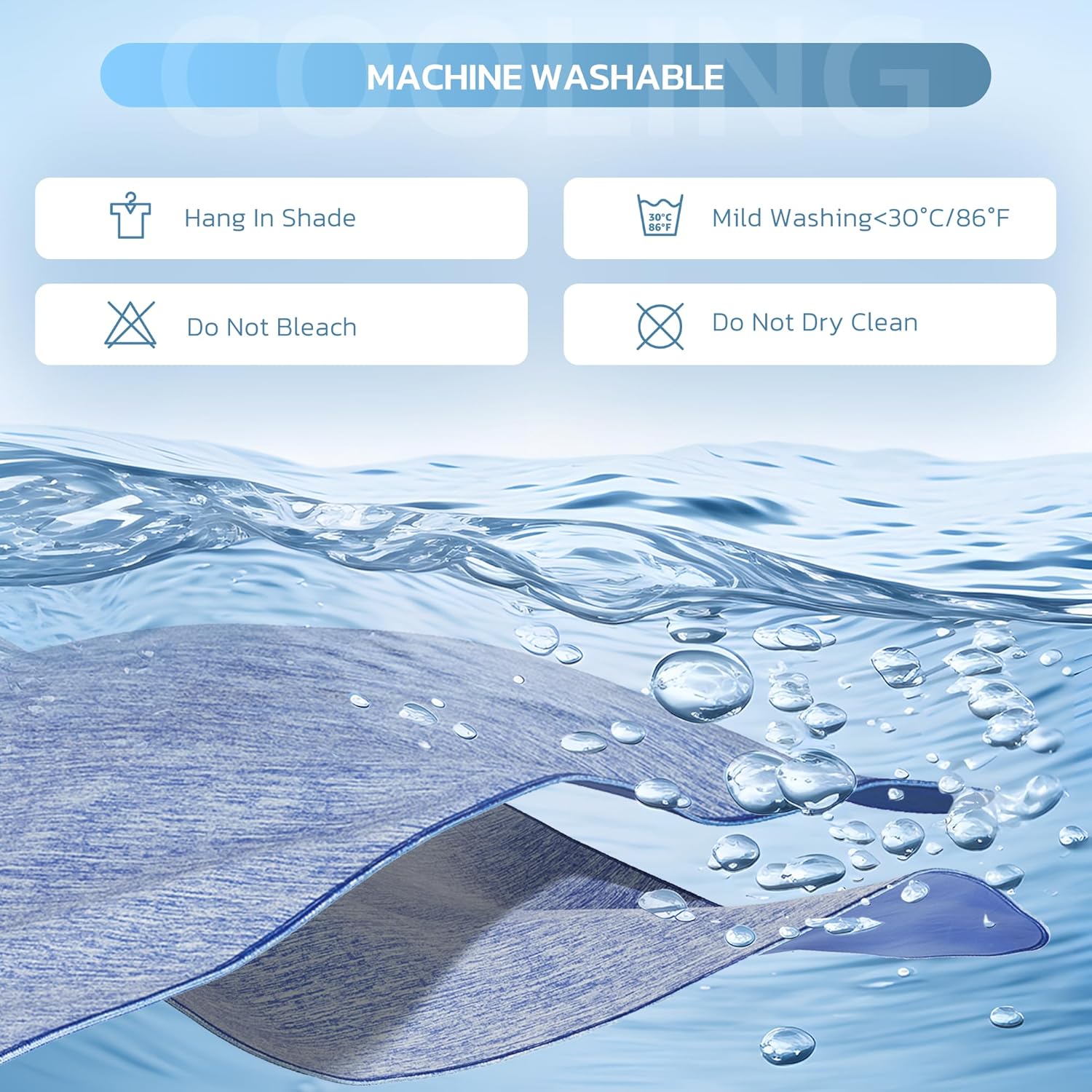 Queen Size Lightweight Cooling Blanket for Hot Sleepers with Q-Max >0.4