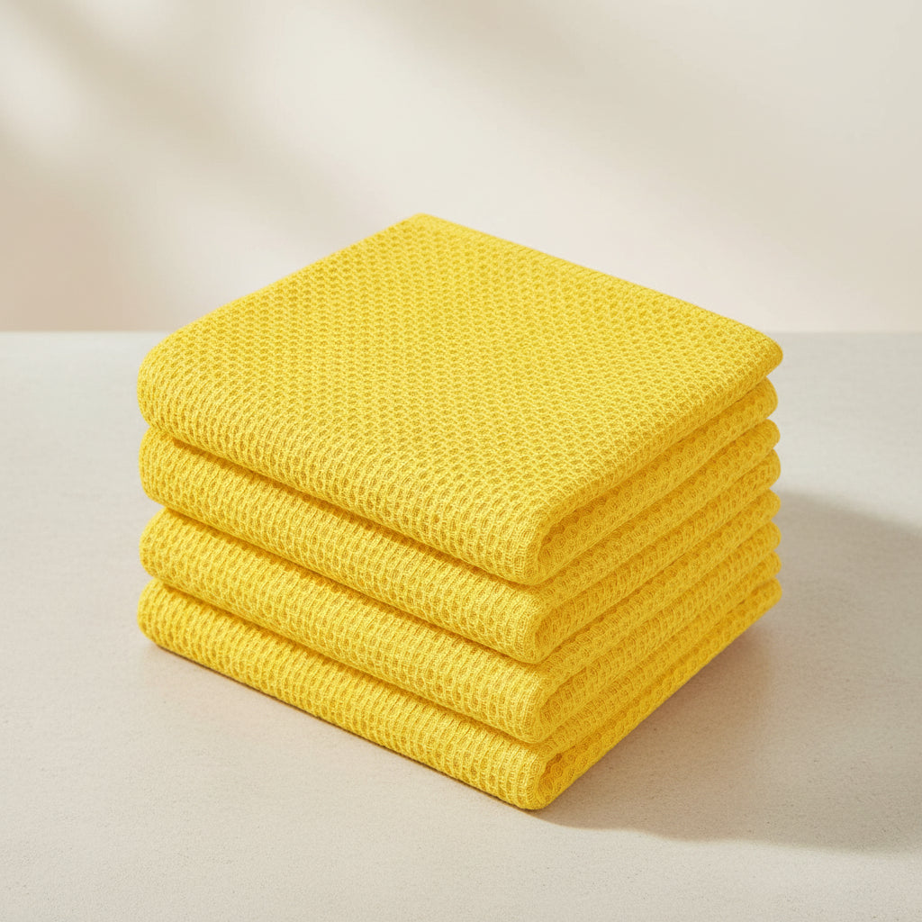 Premium Cotton Kitchen Cloths Set – Highly Absorbent Waffle Texture