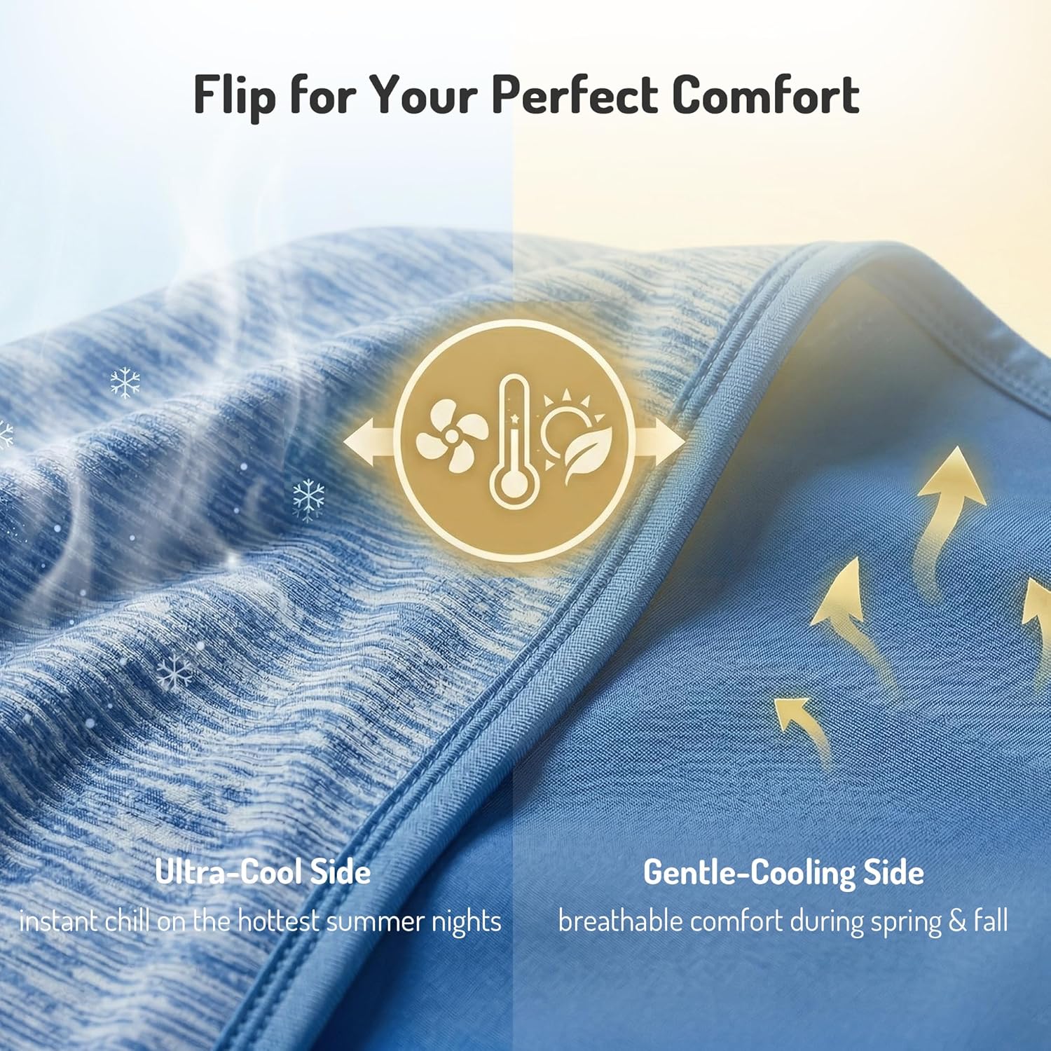 Queen Size Lightweight Cooling Blanket for Hot Sleepers with Q-Max >0.4
