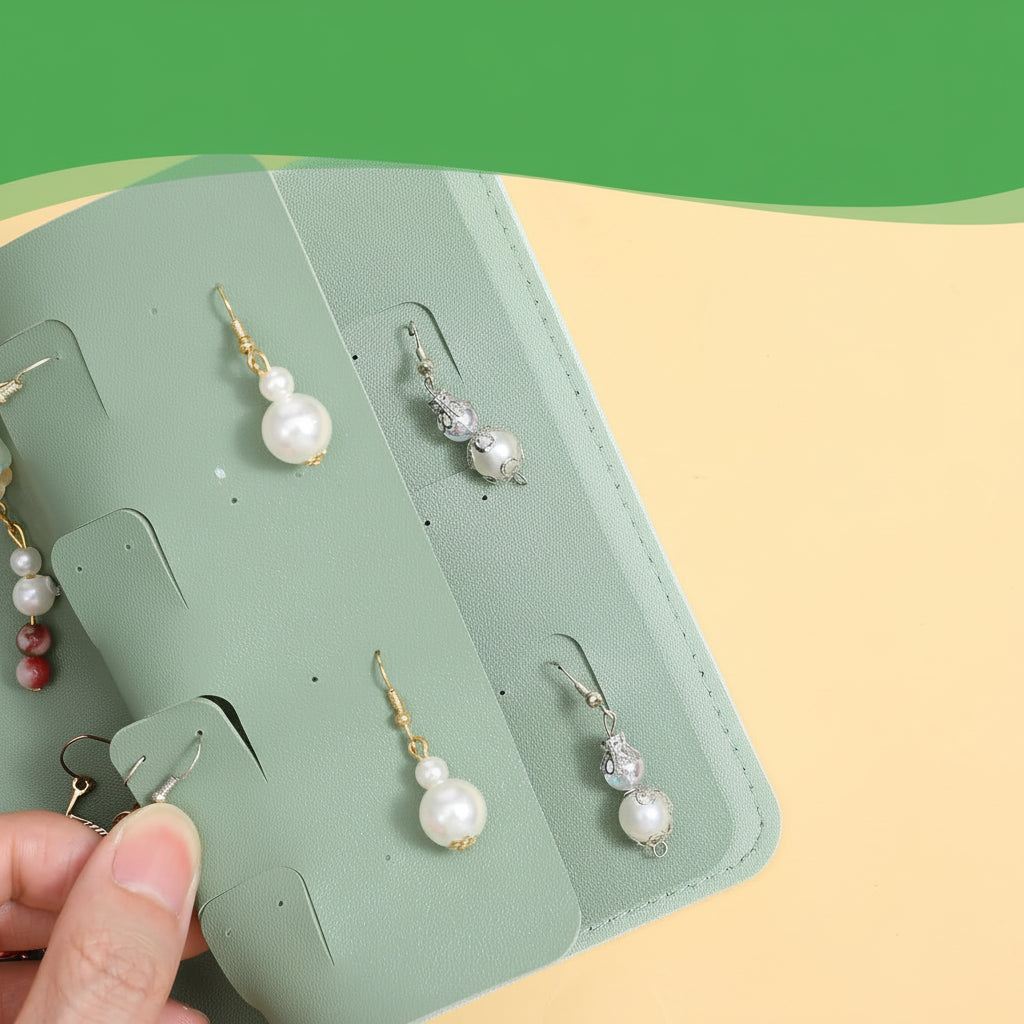 Compact Travel Jewelry Case for Earring Storage - Perfect Gift